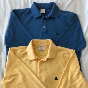 2 long sleeve Brooks Brother 346 original fit polo